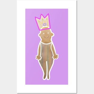 Wearing a crown like a smile. Posters and Art